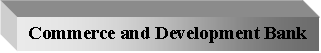 Text Box: Commerce and Development Bank
